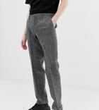 Noak Slim Fit Harris Tweed Suit Pants In Gray - Gray