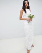 Little Mistress High Neck Lace Wedding Dress - Cream