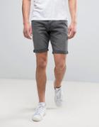 Jack & Jones Intelligence Denim Shorts In Regular Fit - Gray