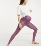 Asos 4505 Maternity Yoga Legging-purple