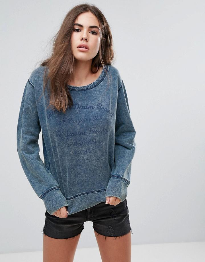 Pepe Jeans Irene Sweatshirt - Blue