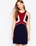 Greylin Sleeveless Paneled Dress - Indigo