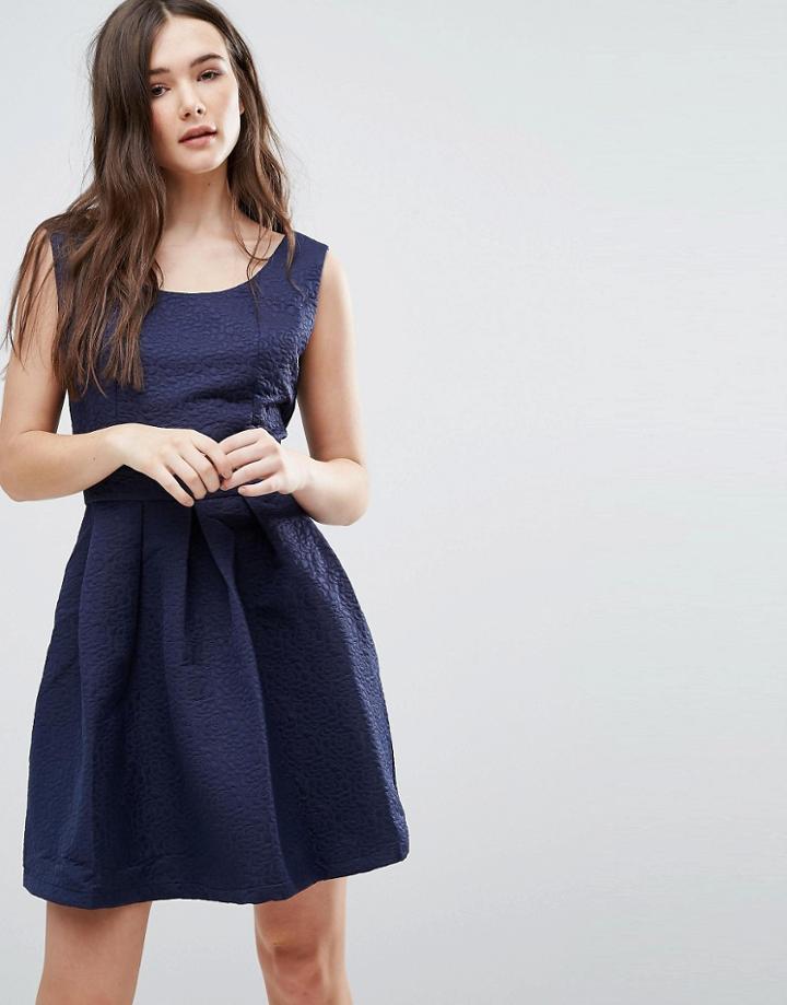 Lavand Clean Skater Dress - Navy