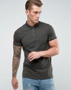 Brave Soul Short Sleeve Polo With Pocket - Green