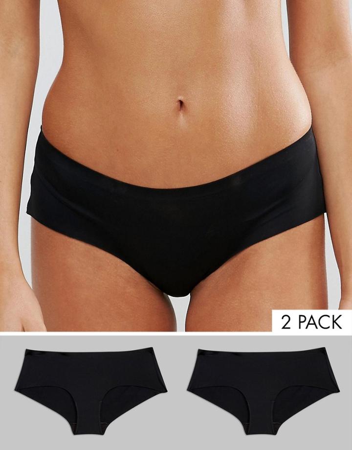 New Look 2 Pack Bonded No Vpl Short - Black