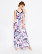 Uttam Boutique Cherry Blossom Maxi Dress - Blue