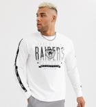 Nfl Raidors Logo Long Sleeved T-shirt With Tape Arms