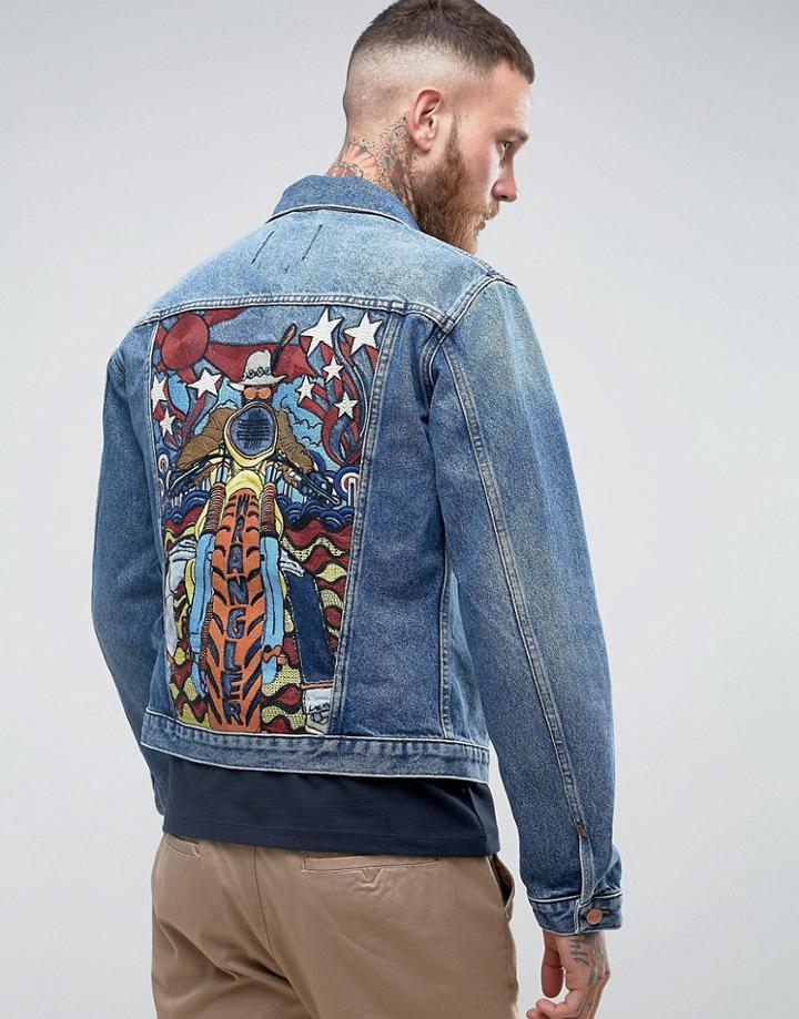 Wrangler Retro Jacket Peppery - Blue
