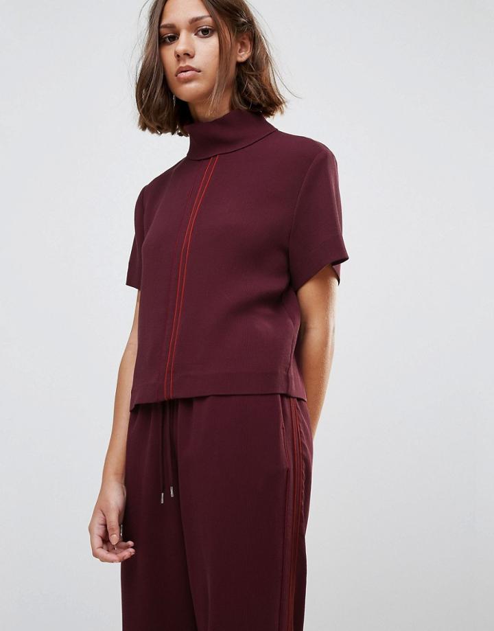 Wood Wood Alona Turtleneck Top - Red