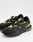 Puma Rs-fast Sneakers In Black And Gold