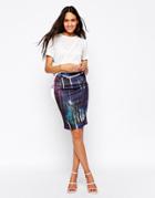 Yumi Starlight Print Skirt - Multi