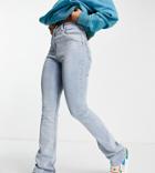 Collusion X008 Cotton Flare Jeans In Light Bleach Blue-blues