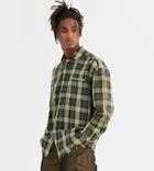 Collusion Acid Wash Check Shirt With Logo