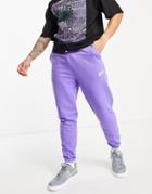 Pull & Bear Set Sweatpants In Purple