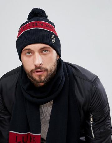 Luke Sport Baxter Beanie Hat In Black - Black