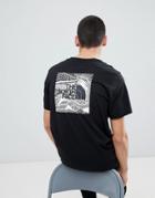 The North Face Redbox Celebration T-shirt In Black - Black