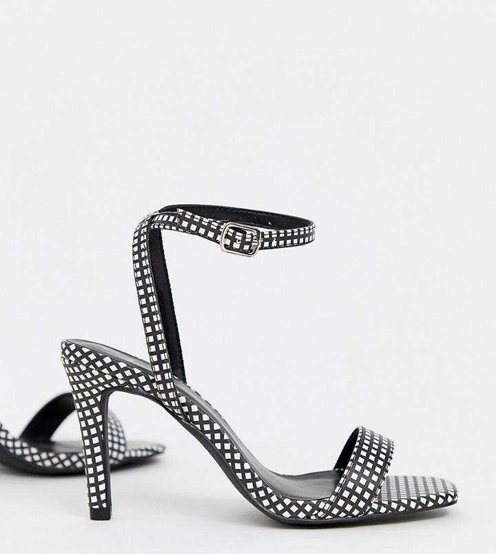 New Look Wide Fit Stiletto Heel In Black - Black