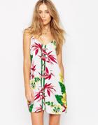 Asos Tropical Print Cami Dress - Multi