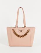 Love Moschino Chain Detail Tote Bag In Pink