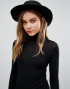 Vero Moda Wool Fedora Hat - Black