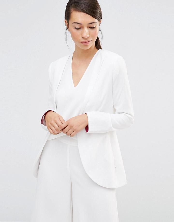 Lavand Soft Open Blazer - White