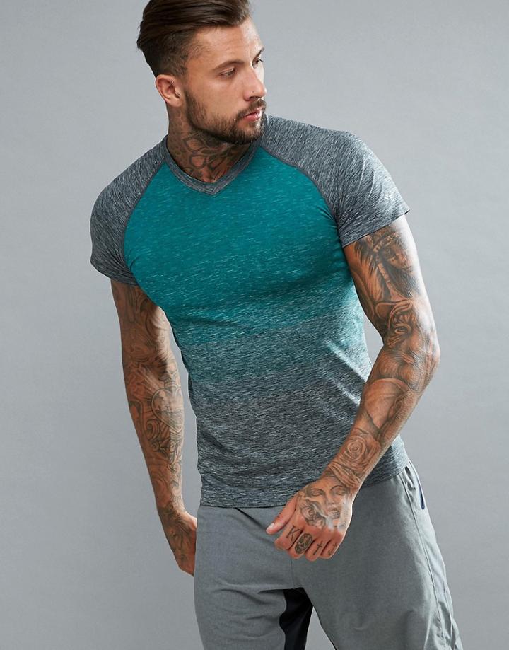 Saucony Running Runlife Seamless T-shirt In Blue Sam800028-bkrfr - Blue