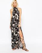 Vero Moda Pussy Bow Tie Maxi Dress - Multi