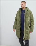 G-star Sherpa Lined Hooded Parka In Green - Green