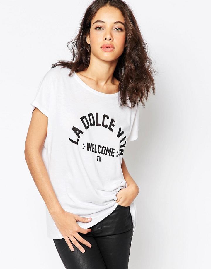 South Parade La Dolce Vita T-shirt - White