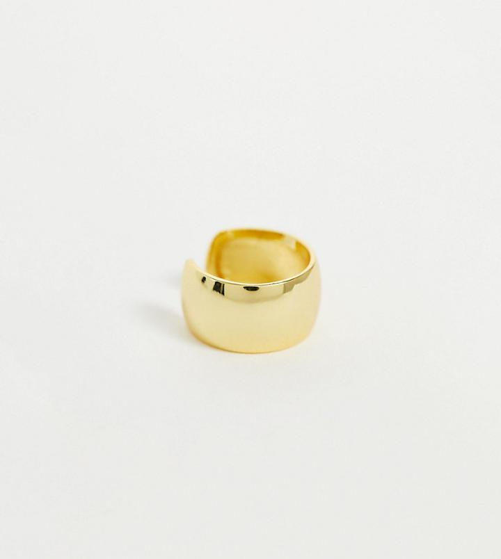Image Gang Gold Plated Wide Ear Cuff