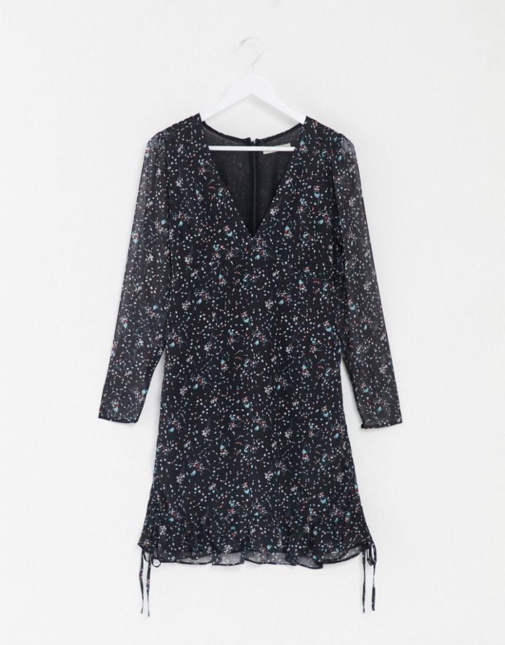 The East Order Chev Midi Dress-blues
