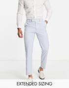 Asos Design Slim Smart Pants In Pastel Blue