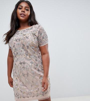 Lovedrobe Lux Embellished Mini Dress - Pink