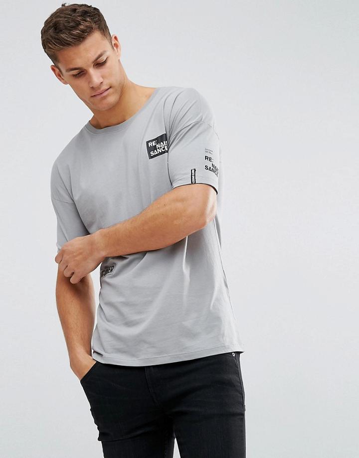 Jack & Jones Core T-shirt With Graphics - Gray
