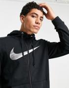 Nike Training Sport Clash Zip Up Hoodie In Black