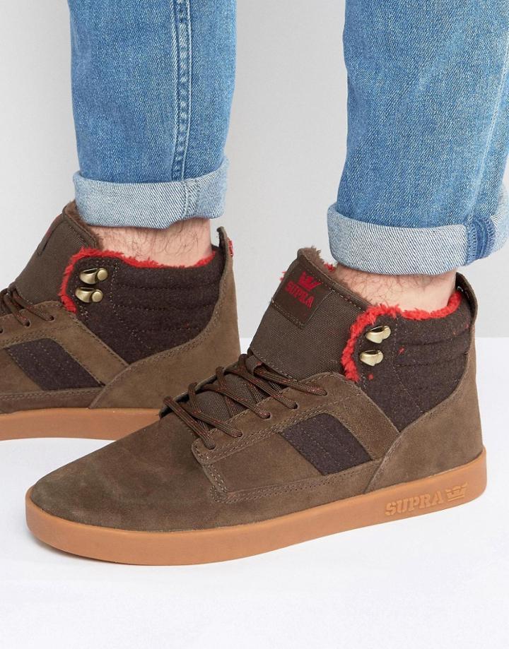 Supra Bandit Suede Mid Sneakers - Brown