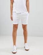 Asos Design Skinny Chino Shorts In White