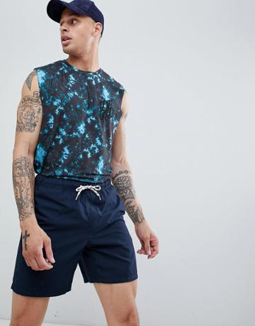 Dfnd Printed Sleeveless T-shirt Tank - Blue