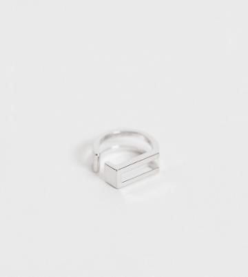 Astrid & Miyu Sterling Silver Wishbone Earring - Silver