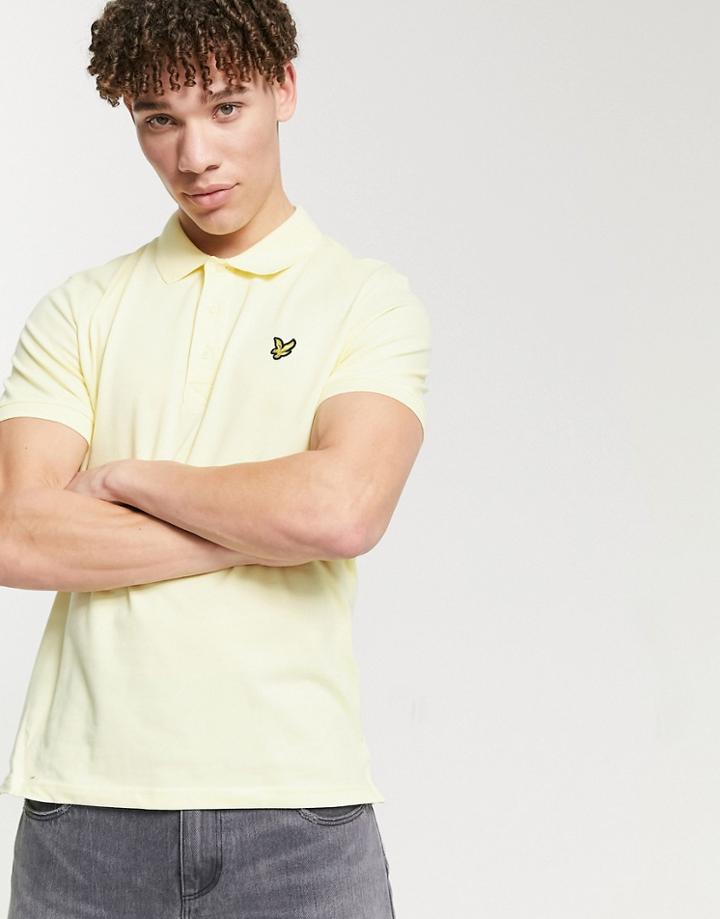 Lyle & Scott Slim Stretch Polo In Yellow