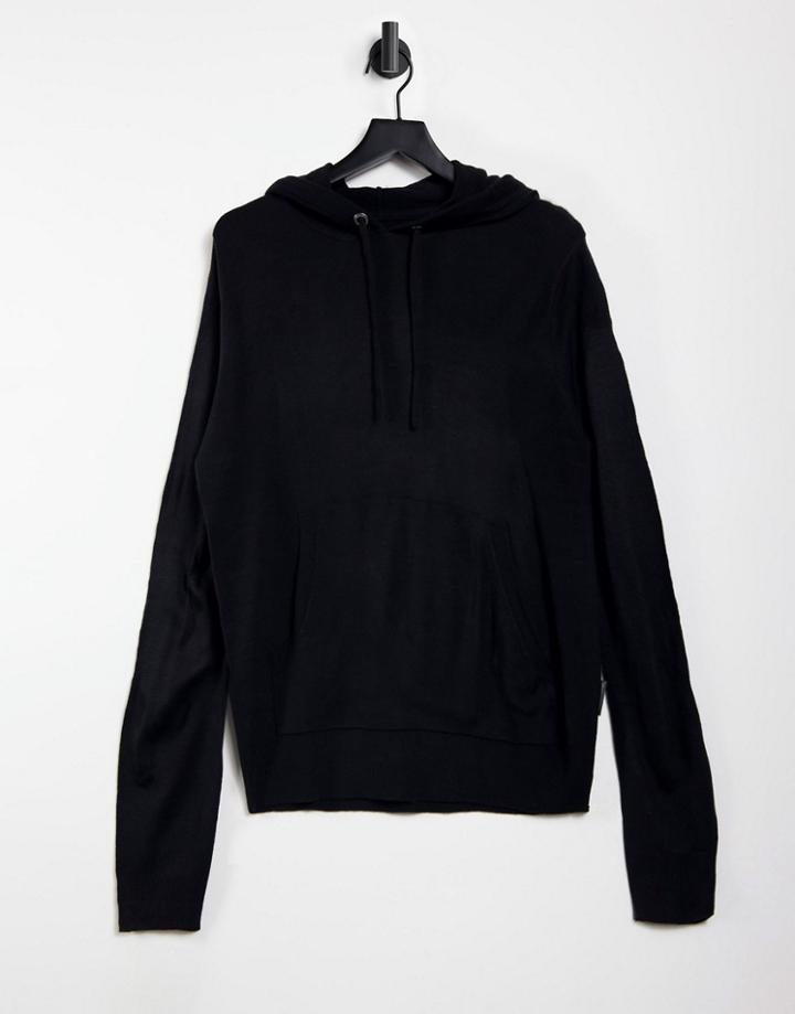 French Connection Soft Touch Hoodie In Navy
