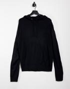 French Connection Soft Touch Hoodie In Navy