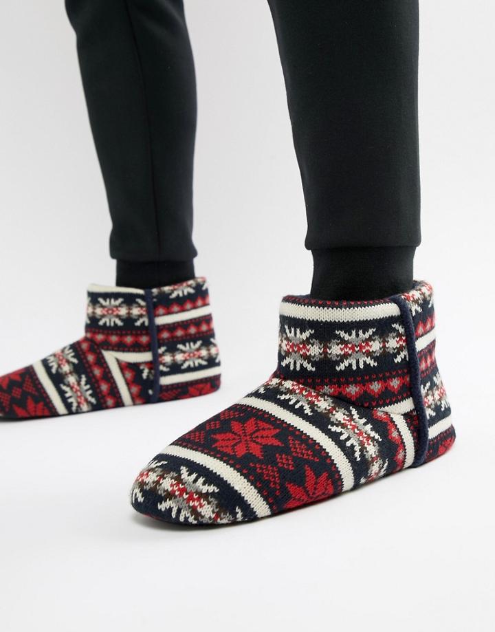 Dunlop Fairsile Boot Slipper - Black