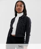 Noisy May Tall Denim Jacket - Black