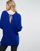 Vero Moda V Back Sweater - Blue