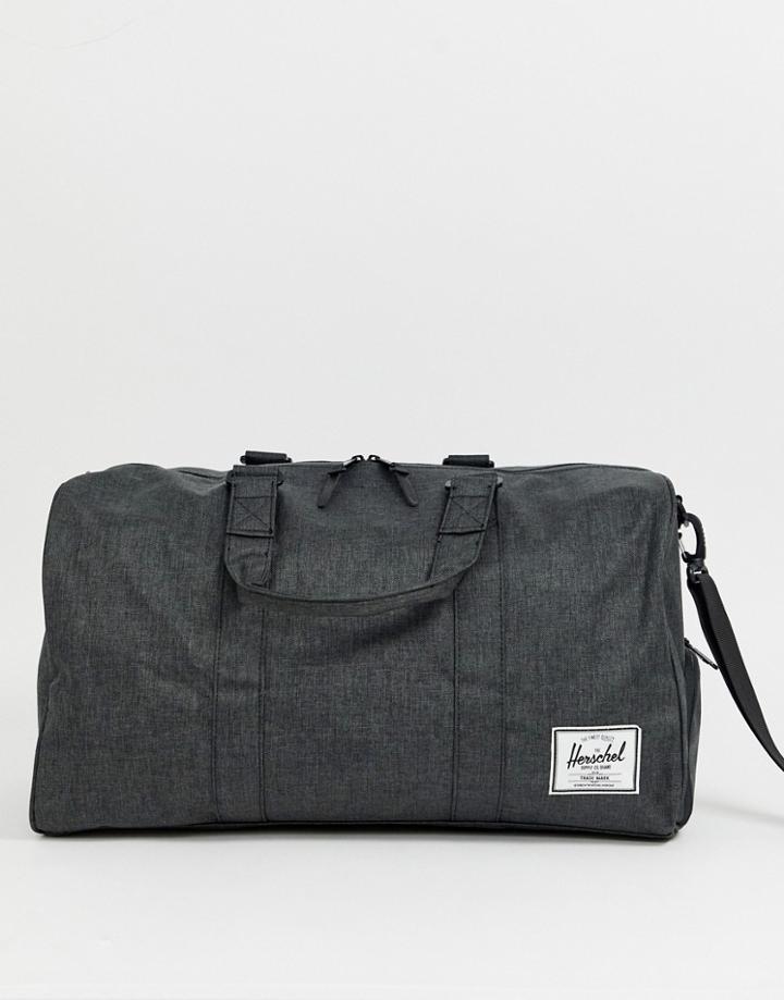 Herschel Supply Co Offset Novel 42.5l Carryall In Crosshatch Black - Black