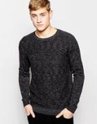 Jack & Jones Knitted Crew Neck Sweater - Black