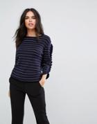 Y.a.s Sail Stripe Knit Top-multi