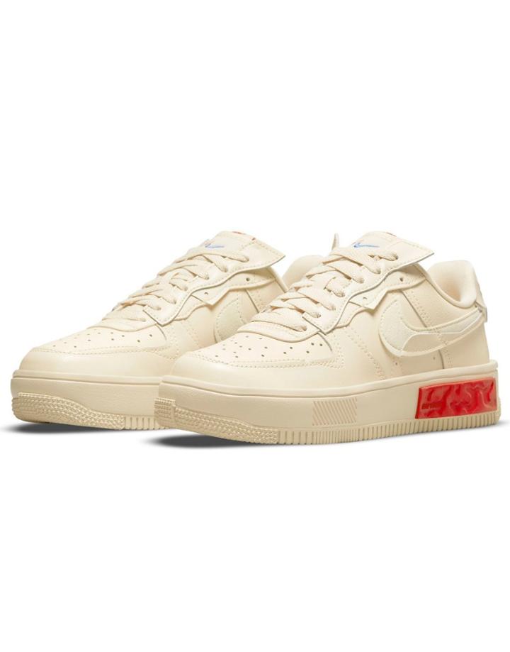 Nike Air Force 1 Fontanka Sneakers In Pearl White-neutral