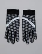 Asos 4505 Running Gloves With Reflective Print In Black - Black